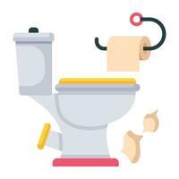 Trendy Commode Concepts vector