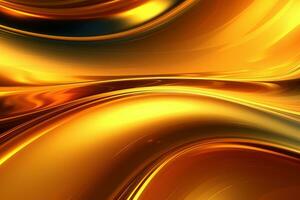 Golden abstract background AI Generated photo