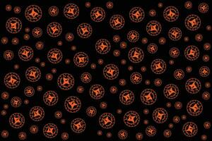 Hand drawn flat Halloween pattern design vector