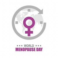 World Menopause Day background. vector