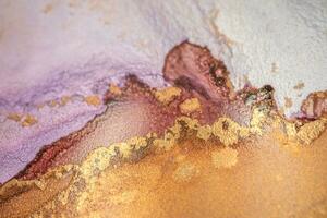 Alcohol ink sea texture. Contemporary art. Abstract art background. Multicolored bright texture. Fragment of artwork. Modern art. Inspired by the sky, as well as steam and smoke. Trendy wallpaper. photo