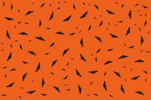 Hand drawn flat Halloween pattern design vector