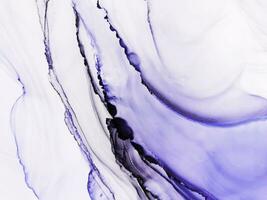 Blue marbled alcohol ink drawing effect. Illustration backdrop. photo