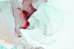 Abstract created using the technique of Alcohol ink. Macro photography of the smallest details of a panting. The panting shows how overflows of shades and colors of paint resemble space motifs. photo