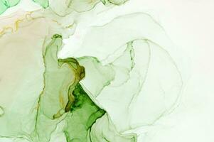 Abstract created using the technique of Alcohol ink. Macro photography of the smallest details of a panting. The panting shows how overflows of shades and colors of paint resemble space motifs. photo