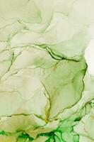 Abstract created using the technique of Alcohol ink. Macro photography of the smallest details of a panting. The panting shows how overflows of shades and colors of paint resemble space motifs. photo
