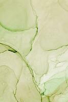 Abstract created using the technique of Alcohol ink. Macro photography of the smallest details of a panting. The panting shows how overflows of shades and colors of paint resemble space motifs. photo