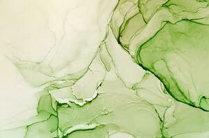 Abstract created using the technique of Alcohol ink. Macro photography of the smallest details of a panting. The panting shows how overflows of shades and colors of paint resemble space motifs. photo