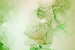 Abstract created using the technique of Alcohol ink. Macro photography of the smallest details of a panting. The panting shows how overflows of shades and colors of paint resemble space motifs. photo