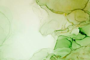 Abstract created using the technique of Alcohol ink. Macro photography of the smallest details of a panting. The panting shows how overflows of shades and colors of paint resemble space motifs. photo