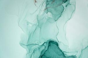 Abstract created using the technique of Alcohol ink. Macro photography of the smallest details of a panting. The panting shows how overflows of shades and colors of paint resemble space motifs. photo