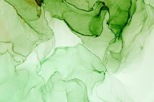 Abstract created using the technique of Alcohol ink. Macro photography of the smallest details of a panting. The panting shows how overflows of shades and colors of paint resemble space motifs. photo