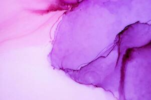Ink colors are amazingly bright, luminous, translucent, free-flowing, and dry quickly. Abstract artwork. Trendy wallpaper. Natural pattern, luxury. Art for your design project. Transparent creativity. photo