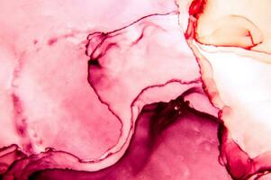 Ink colors are amazingly bright, luminous, translucent, free-flowing, and dry quickly. Abstract artwork. Trendy wallpaper. Natural pattern, luxury. Art for your design project. Transparent creativity. photo