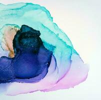 Alcohol ink. Style incorporates the swirls of marble or the ripples of agate. Abstract painting, can be used as a trendy background for wallpapers, posters, cards, invitations, websites. photo