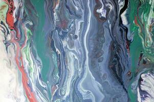 Abstract created using the technique of liquid acrylic. Purple marble texture. Abstract ethereal swirl. Trendy wallpaper. Natural pattern, luxury. Art for your design project. Transparent creativity. photo