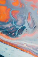 Fluid ink abstract background. Multicolored bright texture. Abstract painting color texture. Modern futuristic pattern. Multicolor dynamic background. Artwork for create. photo
