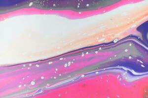 Fluid ink abstract background. Multicolored bright texture. Abstract painting color texture. Modern futuristic pattern. Multicolor dynamic background. Artwork for create. photo