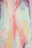 Fragment. Multicolored texture painting. Abstract art background. oil on canvas. Rough brushstrokes of paint. Closeup of a painting by oil and palette knife. Highly-textured, high quality details. photo