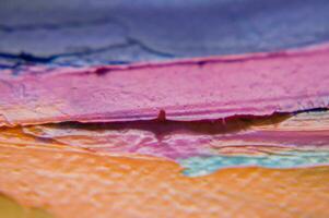 Closeup of abstract rough art painting texture, with oil brushstroke, pallet knife paint on canvas photo