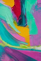 Closeup of abstract rough art painting texture, with oil brushstroke, pallet knife paint on canvas photo