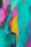 Closeup of abstract rough art painting texture, with oil brushstroke, pallet knife paint on canvas photo