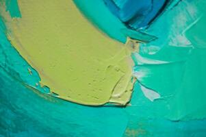 Closeup of abstract rough art painting texture, with oil brushstroke, pallet knife paint on canvas photo