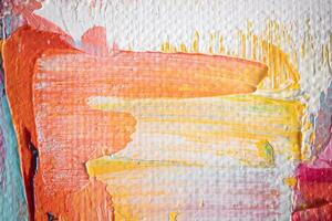 Abstract oil paint texture background, pattern of color brush strokes photo