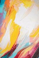 Abstract oil paint texture background, pattern of color brush strokes photo