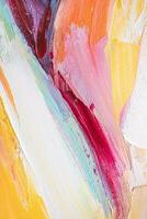 Abstract oil paint texture background, pattern of color brush strokes photo