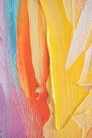 Abstract oil paint texture background, pattern of color brush strokes photo