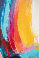 Abstract oil paint texture background, pattern of color brush strokes photo