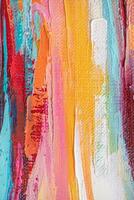 Abstract oil paint texture background, pattern of color brush strokes photo