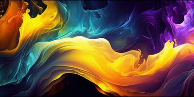 Alcohol ink abstract painting. Style incorporates the swirls of marble or the ripples of agate. Used as a trendy background for wallpapers, posters, cards, invitations, websites. photo
