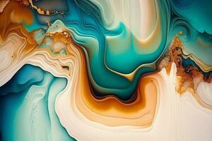 Set of Alcohol ink abstract painting. Style incorporates the swirls of marble or the ripples of agate. Used as a trendy background for wallpapers, posters, cards, invitations, websites. photo