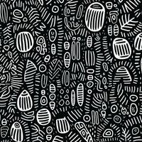 Great for textiles, banners, wallpapers, wrapping. Abstract seamless, ethnic background. Set of hand drawn marker and ink seamless patterns. photo