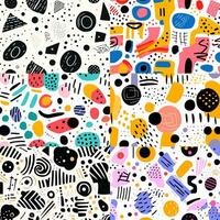 Geometric design of trendy Memphis 80s-90s style. Abstract pop art color paint splash background. photo