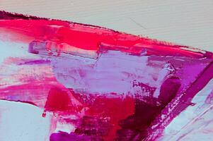 Multicolored texture painting. Abstract art background. oil on canvas. Rough brushstrokes of paint. Closeup of a painting by oil and palette knife. Highly-textured, high quality details. photo