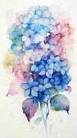 Colorful watercolor art. Isolated on white background. In a realistic manner, colorful, rainbow. Ideal for teaching materials, books and nature-themed designs. Paint splash icons. created by AI photo
