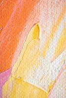 Abstract oil paint texture background, pattern of color brush strokes photo