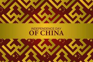 seamless pattern happy national day of China with geometric shape background vector