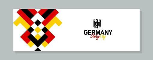 germany happy germany independence day horizontal banner design vector illustration