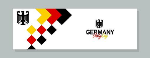 germany happy germany independence day horizontal banner design vector illustration