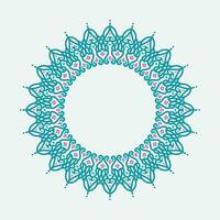 circle Frame. Vintage vector. Well built for easy editing. blue and pink Vector illustration.