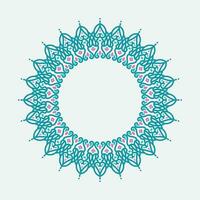 circle Frame. Vintage vector. Well built for easy editing. blue and pink Vector illustration.