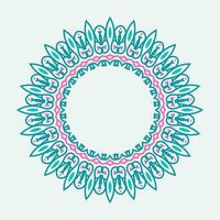 circle Frame. Vintage vector. Well built for easy editing. blue and pink Vector illustration.