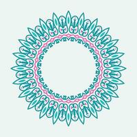 circle Frame. Vintage vector. Well built for easy editing. blue and pink Vector illustration.