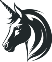 logotipo de cabeza de unicornio png