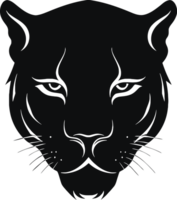 schwarz Panther Kopf Illustration png