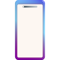 mobile phone screen colorful frame png